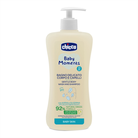 CHICCO Шампоан за коса и тяло Baby Moments 0м+ 500 мл.