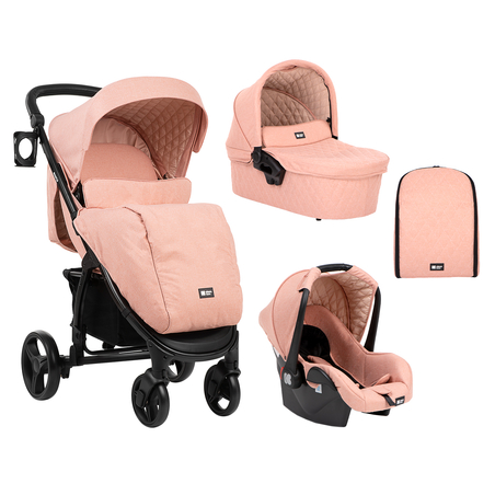 Комбинирана количка 3в1 Madrid Pink Melange 2020
