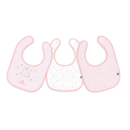 KikkaBoo Сет хавлиени лигавници 3 броя Hippo Dreams Pink