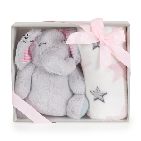 Cangaroo Одеало 90/75 с Играчка Elephant Blue 109597