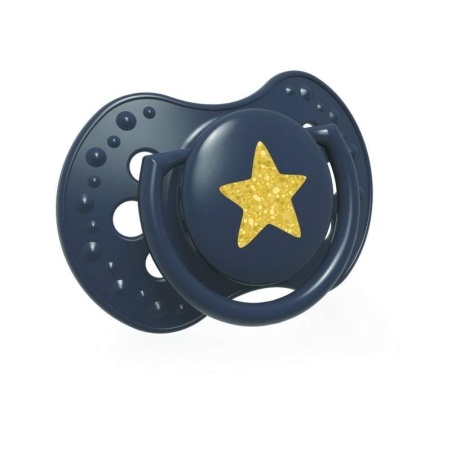Силиконова залъгалка 2 бр Stardust 3-6м