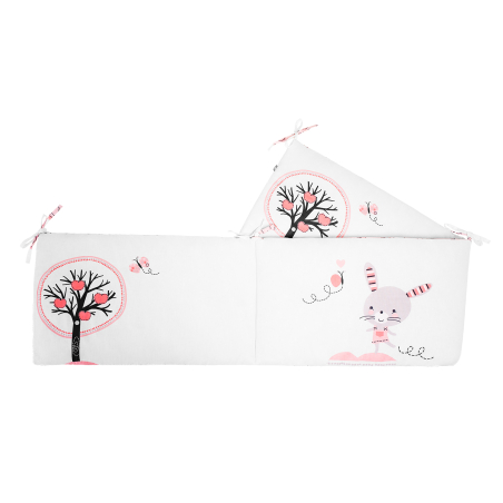Обиколник с вата Pink Bunny 210см
