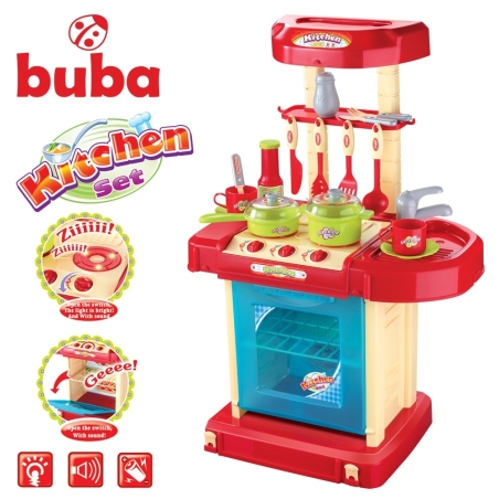  Детска кухня Buba My Kitchen 008-58A, Червена 