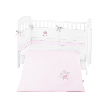 Бебешки спален комплект с бродерия 2 части EU style 70/140 Dream Big Pink