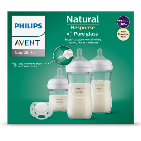 Philips Avent Комплект Шишета за Бебета Natural Response 3.0 Биберон (0-6) + 3