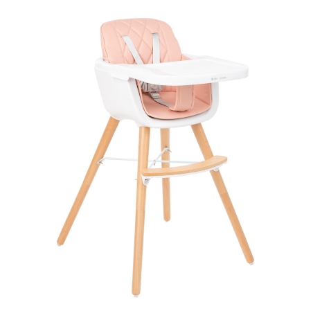 Стол за хранене 2в1 Woody Pink