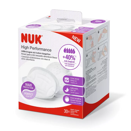 NUK Подплънки за Кърмачка Hihg Performance 30  броя