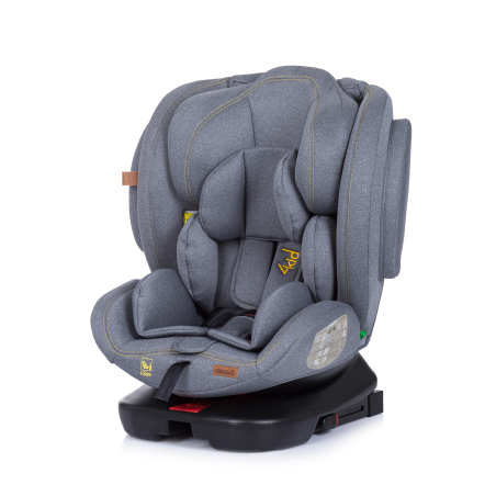 Chipolino  Столче кола 360 I-size ISOFIX 40-150 cm 4 Kids Платина