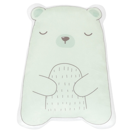 Плюшена възглавница-играчка Bear with me Mint
