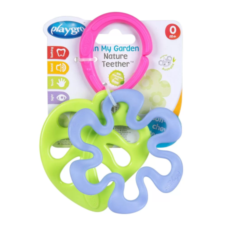 PLAYGRO ГРИЗАЛКА ЛИСТО И ЦВЕТЕ, 0М+