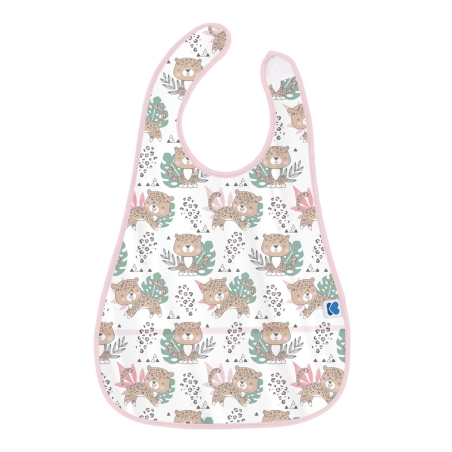 KikkaBoo Непромокаем лигавник с джоб Savanna Pattern Pink