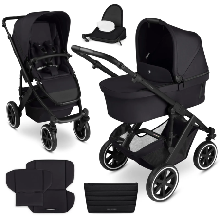 ABC Design Salsa 5 Air Coal Комбинирана Детска Количка 2 в 1