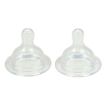  Комплект силиконови биберони Thermobaby 2178601, 2 броя, 0-18м 