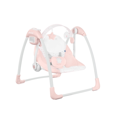 KikkaBoo Електрическа люлка Chillo Hippo Dreams Pink