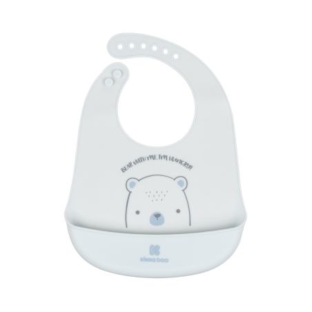 KikkaBoo Лигавник силиконов Bear with me Blue