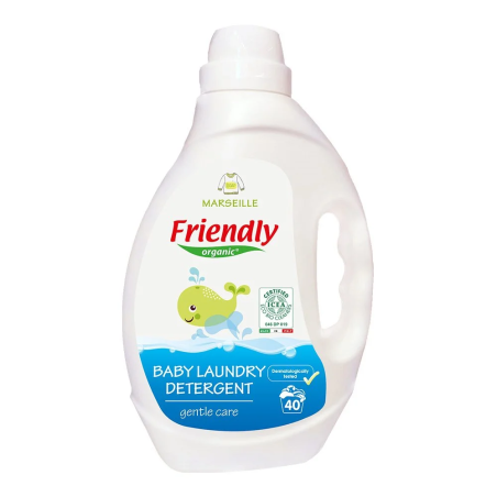 Friendly Organic Екологичен течен препарат за пране на бебешки дрехи с аромат Марсилия 2л за около 40 пранета