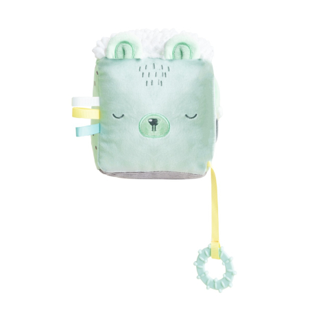 KikkaBoo Плюшено Кубче Bear With Me Mint