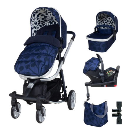 Промопакет Cosatto Giggle Quad Lunaria Ink 3в1 + i-Size база и чувалче за крака