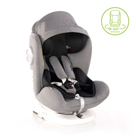 СТОЛ ЗА КОЛА LUSSO SPS ISOFIX 0-36 KG GREY