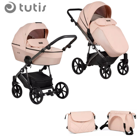 Tutis Viva 4 LUX Rose Quartz 062 Комбинирана Детска Количка 2 в 1