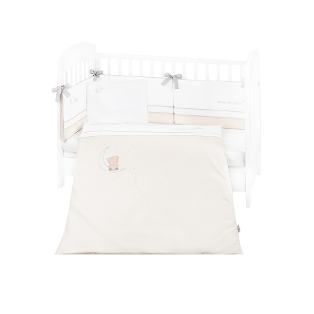 Бебешки спален комплект с бродерия 6 части 70/140 Dream Big Beige
