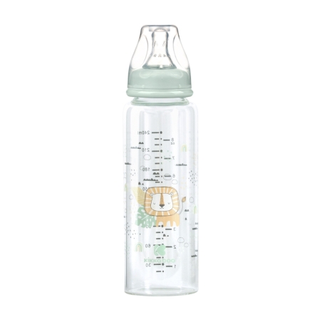KikkaBoo Шише Стъклено 240мл Savanna Mint