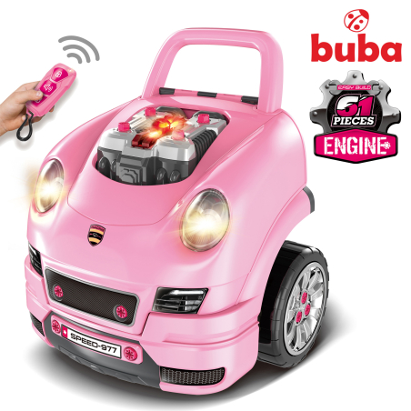  Детски интерактивен автомобил/игра Buba Motor Sport, 008-977 розов 