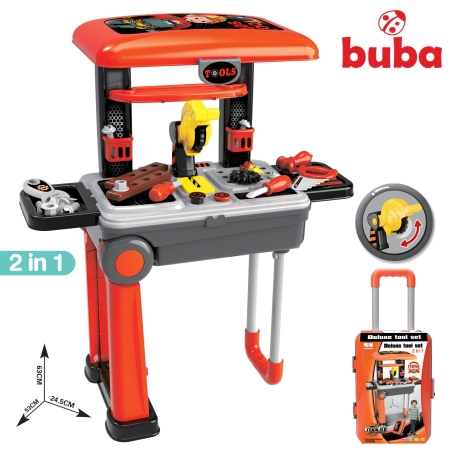  Детска работилница Buba Deluxe tool set 088-922A, Куфар 