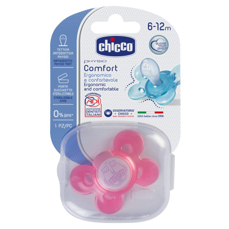 CHICCO Залъгалка PhysioForma Comfort 6-16м. за момиче
