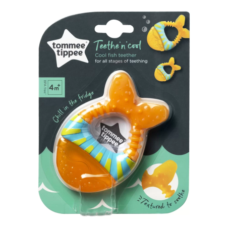 Tommee Tippee ГРИЗАЛКА С ОХЛАЖДАЩ ЕФЕКТ 4м+ РИБА