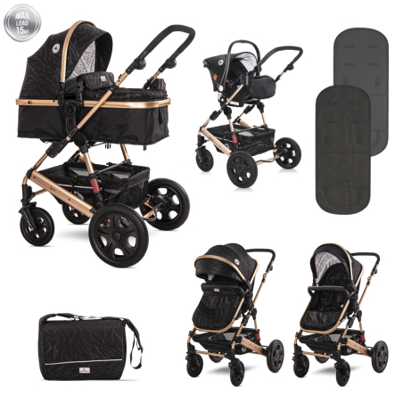 Д.КОЛИЧКА LORA SET LUXE BLACK