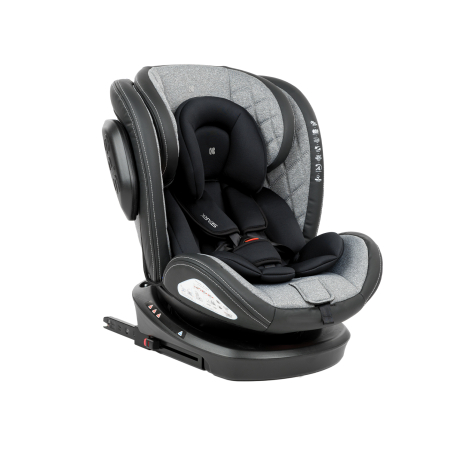Стол за кола 0-1-2-3 (0-36 кг) Stark ISOFIX Light Grey 2023