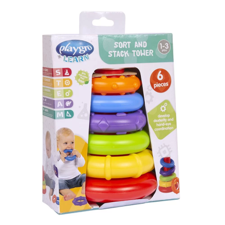 PLAYGRO КОНУС С ЦВЕТНИ РИНГОВЕ REFRESH 10-36 м+