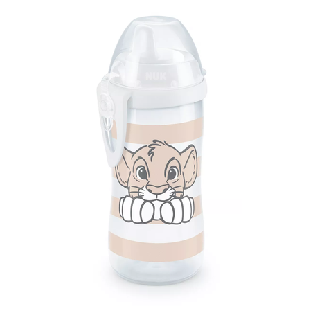 NUK Детска Чаша с Клапа Kiddy Cup Lion King 300мл. Шише с Твърд Накрайник 12+месеца