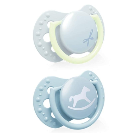 Силиконова залъгалка 2 бр Baby Shower Boy 0-2 м