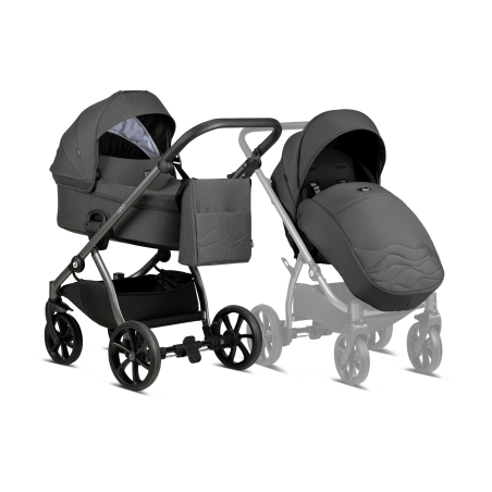 Tutis LEO Dark Grey  103 Комбинирана Детска Количка 2 в 1