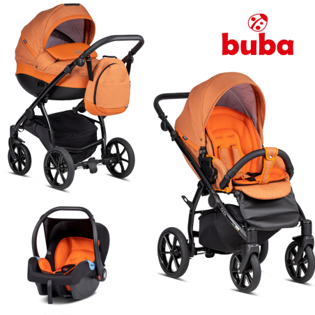 Бебешка количка Buba Zaza 3в1, 364 Orange