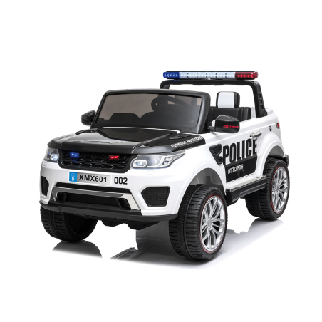 Chipolino  Eлектрически джип POLICE за две деца EVA Гуми Бял