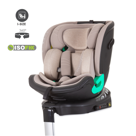 Chipolino  Столче за кола 360 I-size ISOFIX 40-150 MAXSAFE Пясък