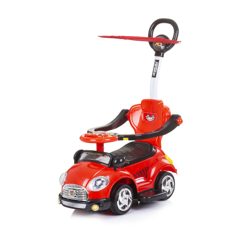 Chipolino  Кола с дръжка и сенник Super Car Червена