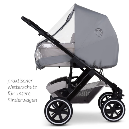 ABC Design Rain Cover 4 Seasons for Stroller Дъждобран с Цип за Детска Количка 2 в 1