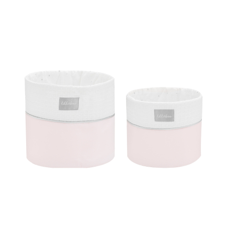 KikkaBoo Комплект кош за аксесоари 2 бр - 18см и 14см Dream Big Pink