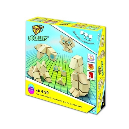 3D дървен пъзел с велкро Beluga DOCKLETS 58000