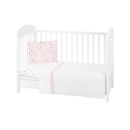 KikkaBoo Бебешки спален комплект 3 части EU Style 70/140 Bear with me Pink