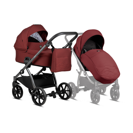 Tutis LEO Cherry  105 Комбинирана Детска Количка 2 в 1
