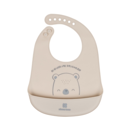 KikkaBoo Лигавник силиконов Bear with me Grey