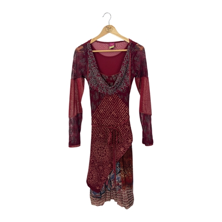 Save The Queen принт рокля (L)