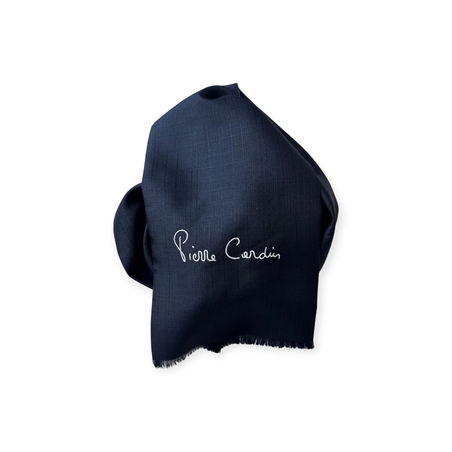 Pierre Cardin копринен шал с ресни