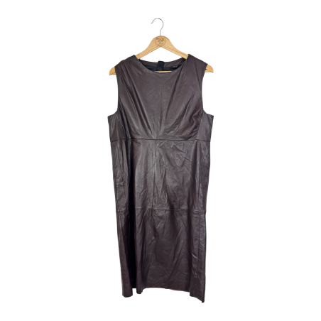 Massimo Dutti кожена рокля (M)