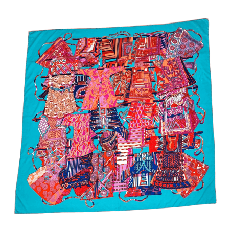 Hermes Voyage En Etoffes Silk Scarf